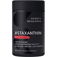 ☸Astaxanthin (12mg) with Organic Coconut Oil for Better Absorption  FROM USA✾