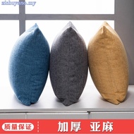 Thick Cushion Cover  Linen 60x60 50x50 40x40 Pure Color Plain Sofa Cushon Covers Pillow Case for Bed