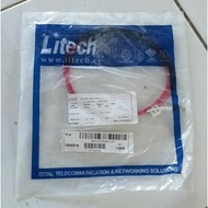 LITECH FIBER OPTIC CABLE ASSEMBLY CABLE ~ LC TO LC MM 50 UM OM4 RED SIMPLEX P/CORO 3 METERS