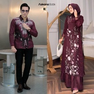Azkana Batik | Eid Gamis 2025 Latest Sarimbit Gamis Model | Modern Couple Brocade Dress for Teenager