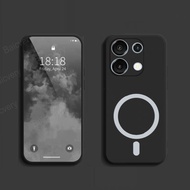 Casing For Umidigi G9 5G Matte Black Soft TPU Protective Back Cover With Magnetic Sticker