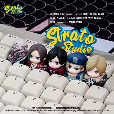 Strato Studio Keycaps Leon Ada Wong Tyrant Resin Artisan Single Keycap For Cross Axis Mechanical Key