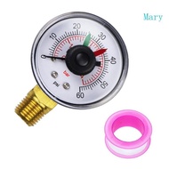 Mary Water Pressure Test Gauges with BrassInternals 2 Dial Display Bottom Mount Pressure Gauges Wate