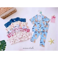 12mos-5Y Girl and boy Button down Polo Pajama set JLCLICKCART