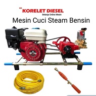 PREMIUM Mesin Cuci Steam Motor Mobil Bensin 1 Paket Selang Termurah