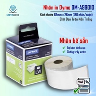 Printed Label DM-A99010, Pre-cut type, Black text on white background, 89mm x 28mm x 130 labels