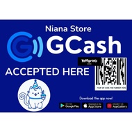 Gcash Accepted Here PVC Plastic