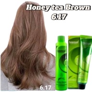 Honey Tea Brown Color-Bremod Hair Colourant Set with Oxi 100ml,HairDye