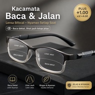 MATA Reading & WALKING Glasses Plus +1.00 to +4.00 Men Double Lens Anti-Radiation Reading Glasses 88