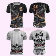 3D printing dragon t-shirt Men's and women's fashion t-shirt personal dance lion t-shirt XS-5XL