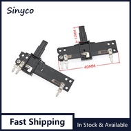 2PCS Total Length 40MM Straight Slide Potentiometer B50K B100K SC-207N 4CM Single 3Pin Mixer Fader 5