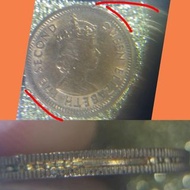 1967 錯體 美品旋光 QE II 伊莉莎伯二世 Queen Elizabeth II 英女皇頭殖民時期香港硬幣5仙 5 仙 斗零