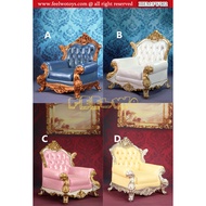 FEEELWOTOYS 1/6 Doll Scene FW002 European Royal Exquisite Sofa 4 Colors Available Ready Stock