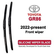 Car Wiper Blade for Toyota GR86 2022-present Front Silicone Windshield Wiper Banana Type