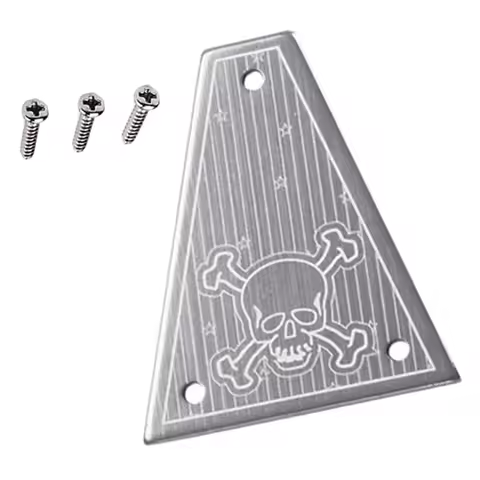 Tooyful Rod Cover Plate with 3 Pcs Mounting Screws Blank rod cover for Jackson Aluminum Alloy Electr
