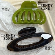 TRENDYZONE Hollow Pumpkin Hair Clip, Geometric Plastic Ellipse Hair Claws, Vintage Styling Tools Pon