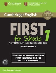 劍橋大學出版社 - Cambridge English First for Schools 1 for revised exam from 2015 Student’s Book Pack (Stud