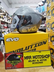 evo RX5 cool gray halface helmet