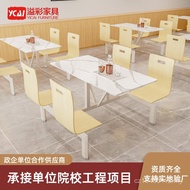 Dining Table Chair Staff Student 4 Person Dining Table Chair Person Conjoined Stainless Steel