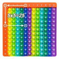 12x12 Multiplication Practice Popper Board, Times Table Learning Games, Math Skills Training Improvi