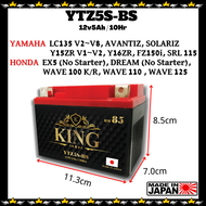 KING OUTDO Motorcycle Battery Refurbished Lelong YTZ5S-BS YTZ5S PTZ5S YB3L-BS UTX5L YTX5L YTZ7V UTX1