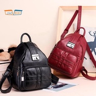 Simple Casual Backpack Soft Leather Anti-Theft Travel Simple Casual Soft Leather Anti-Theft Small Backpack
