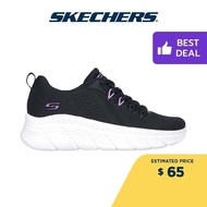 Skechers Women BOBS Sport B Flex Hi Parallel Force Shoes - 117382-BLK Memory Foam Machine Washable, Vegan SK7495