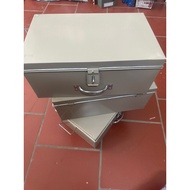 Corrugated iron storage box size 45cm x 29cm x19cm