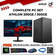 COMPLETE PC SET - AMD Athlon 200GE / 300GE CPU Brand New Desktop Package with Built-in GPU / Prebuil