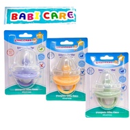 Babi Care Silicone Pacifier Colored Head Round BC770/Flat BC769 Mixed Colors