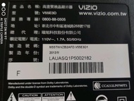 VIZIO55吋液晶電視型號V55E3D面板破裂全機拆賣
