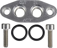 ICT Billet Oil Cooler Adapter -6AN ORB Oring In/Out Port Plate LS1 LSX LS3 LS LS2 LS3 LH6 L92 L76 LY