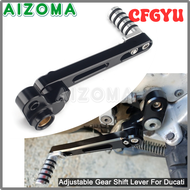 CFGYU คันเกียร์เปลี่ยนรถจักรยานยนต์ด้านซ้ายด้านข้าง Shifter สำหรับ Ducati Hypermotard Hyperstrada 93