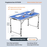 Meja Lipat Koper Hpl Meja Serbaguna Meja Lipat Portable Meja Kaki Bulat
