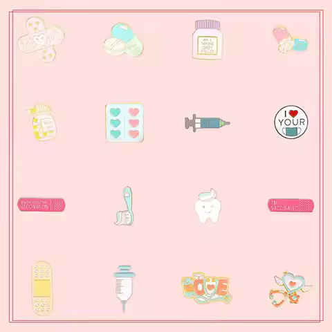 Band Aid Enamel Pin EMT Injection First Aid Medical Professional Brooch Lapel Badge Jewelry For For 