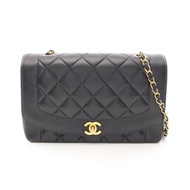【二手】香奈兒 (Chanel) CHANEL 絎縫 Diana 翻蓋單肩背包 A01165 黑色羊皮（綿羊皮）絎縫 Diana 鏈條肩背包 女士