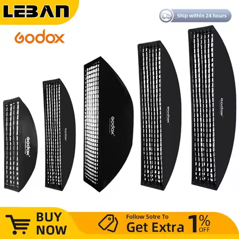 Godox 22x90cm 30x120cm 35x160cm 50X130CM Grid Honeycomb Softbox for Bowens Elinchrom Mount Studio St