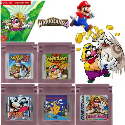USA GBC 16 Bit Game Video Game Cartridge Console16 Bit Game Card Wario Land Donkey Kong Wario Land 2