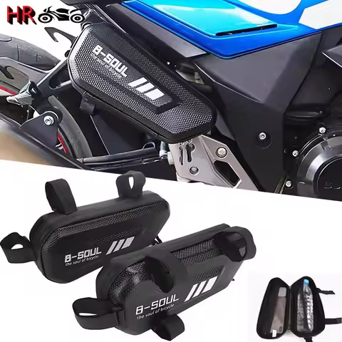 Hard Shell Triangle Side Bag For KYMCO AK550 Xciting 250 300 300R 350 400 400S 500 R500i 400i 400S D