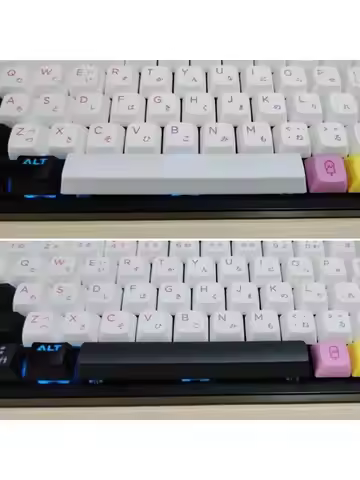 Y1UB Customized Keycap for MX 6.25U Space Bar Keycap PBT OEM Profile Blank Keycap