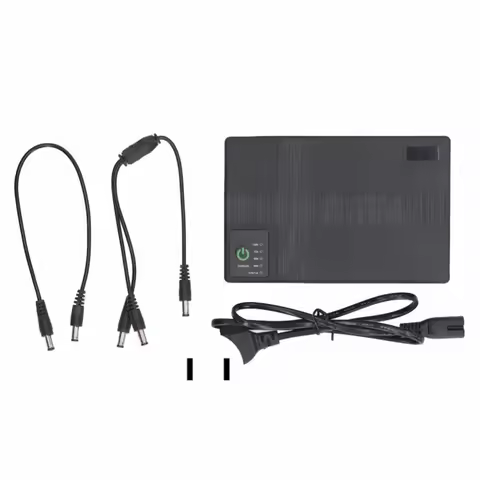 UPS Battery Backup 10400mAh 5V 9V 12V 2A POE 15V 24V 1A Output Uninterruptible Power Supply 85-265V 