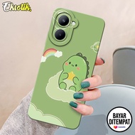 Case Realme C33 Casing Realme C33 Eksotik Silikon Cute Dino Aksesoris Handphone Kesing Cover Mika Ha