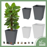 FELTON Square Plastic Flower Pot without saucer Pasu Bunga - FLB2511 / 2512