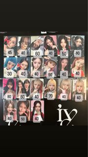 IVE Mine特典小卡yujin gaeul rei wonyoung liz leeseo