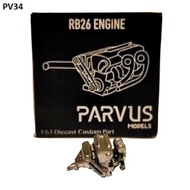 MESIN PARVUS PV34 Nissan RB26 RB26DETT Engine Diecast 1:64 Custom All Models