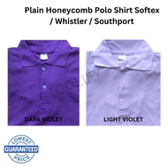 Polo Shirt Dark Violet, Light Violet | Unisex | Honeycomb Fabric | Softex Southport Whistler