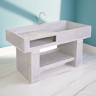 Rural Marble Granite Laundry Sink with Washboard Laundry Table Yard Stone Outdoor PDDR