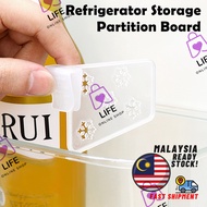 【Ready Stock】1Pc Refrigerator Storage Partition Board Plastic Divider Storage Splint For Kitchen冰箱门分隔板