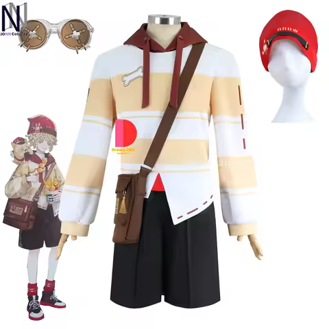Identity V Game Postman Victor Grantz Cosplay Costume with Wig Halloween Outfit for Men Includes Det
