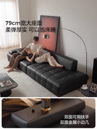 Room Large 2025 Sofa Genuine Lawrence Living Oo Leather New Black Bull Straight Black Sofa